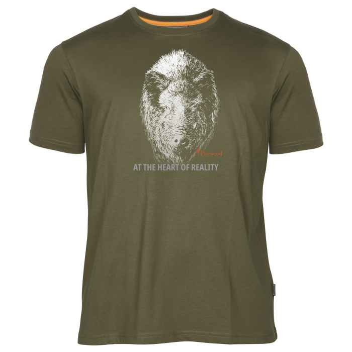 T-SHIRT PINEWOOD WILD BOAR (H.OLIVE) - 5467